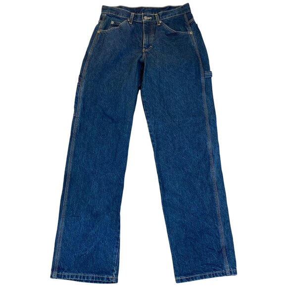 Dickies Mens Carpenter Jeans 30x32 Relaxed Fit Blue Denim Work Pants - Picture 1 of 16